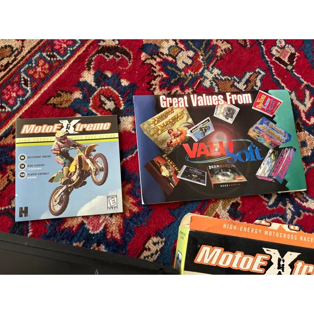 Moto Extreme PC Game Windows 98 95 Big Box ValuSoft Motocross Racing Vintage